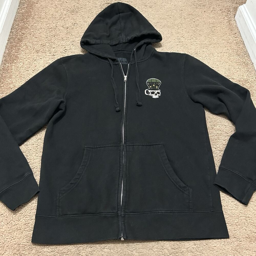 Black Rifle Coffee Full Zip Hoodie Size Small Skull Coffee Or Die